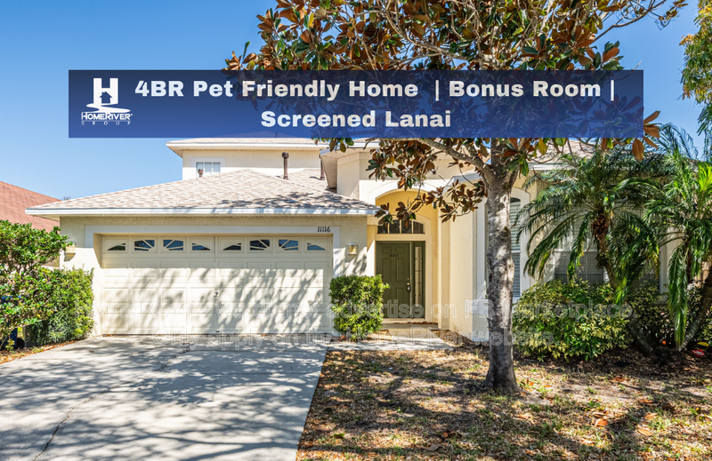 Spacious Pet-Friendly 4BR Home with Bonus Room - Loft - Screened Lanai property image