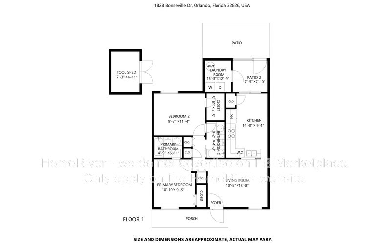 Move In Ready! - 1828 BONNEVILLE DR, ORLANDO FL 32826 property image
